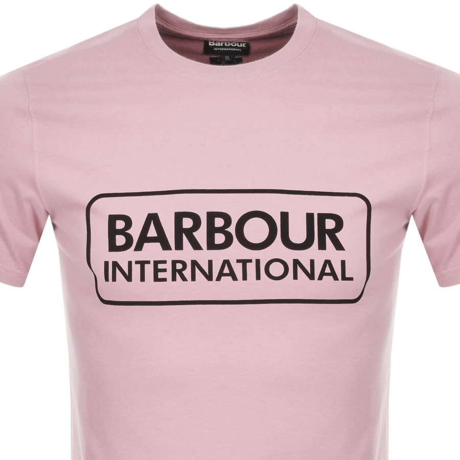 Alternative Image for ProductBarbour International Large Logo T Shirt Pink2